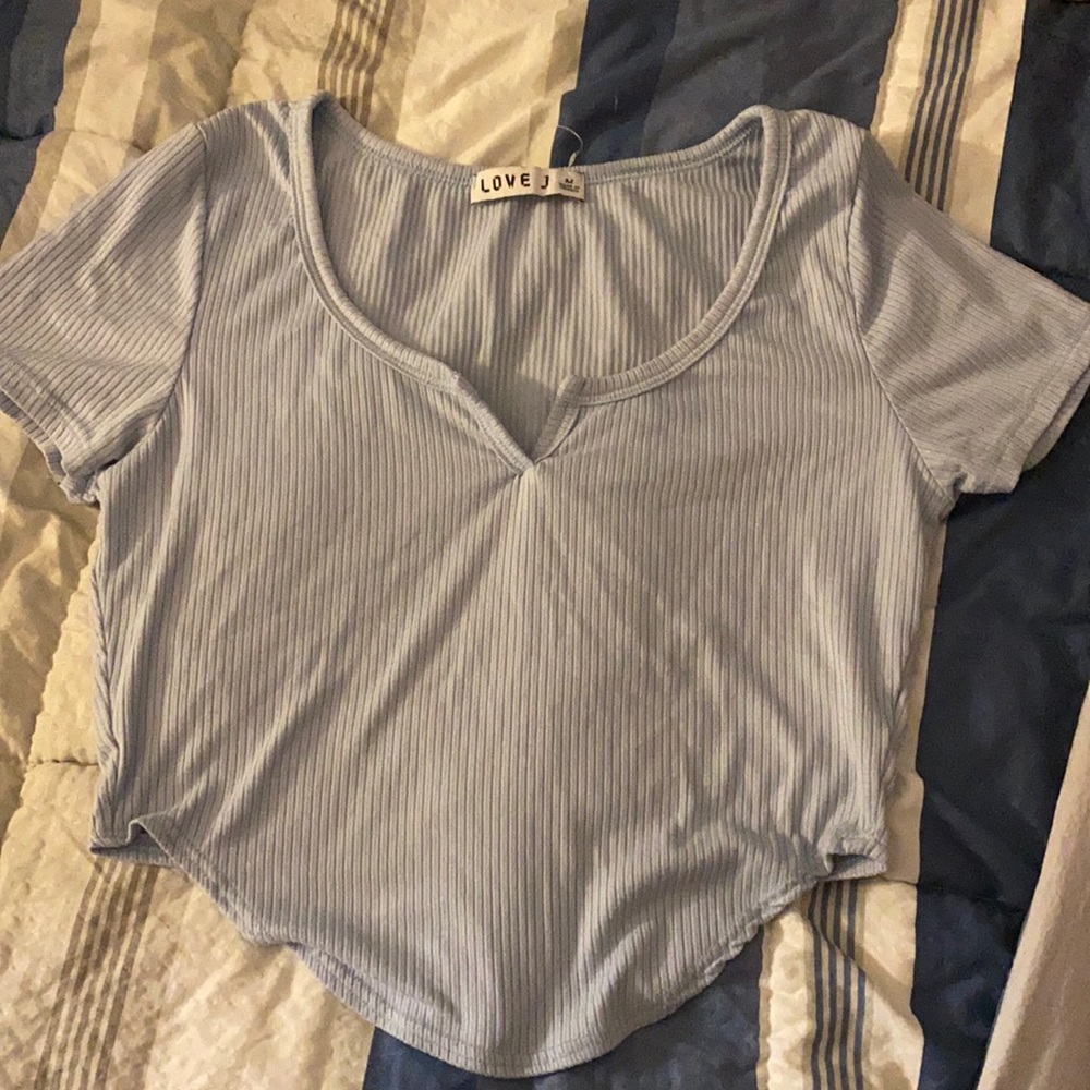Baby blue shirt